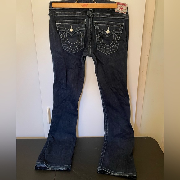 True Religion Skinny Jeans  #112790 Size 29, Swarovski Crystals, USA 99% Cotton - Picture 1 of 12